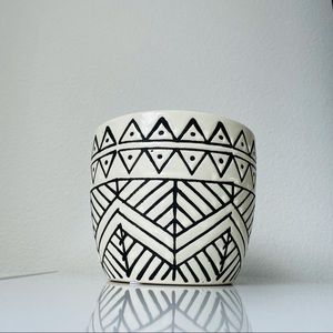 Boho ceramic vase